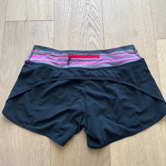 Lululemon Pink/Red/Black Size 6 Shorts - Picture 2 of 4